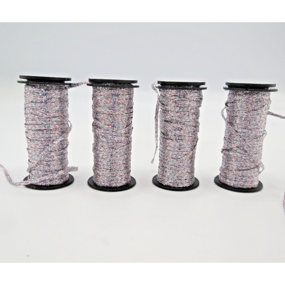Kreinik Metallic Sparkle Thread Silver/Purple #271 -1/16 Ribbon 4x10M